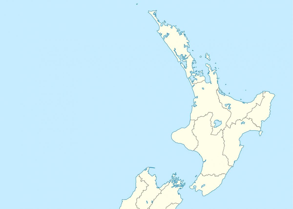 Mappa del nord della Nuova Zelanda